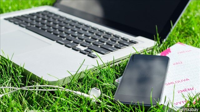 laptop and smartphone wi-fi internet virtual learning mgn